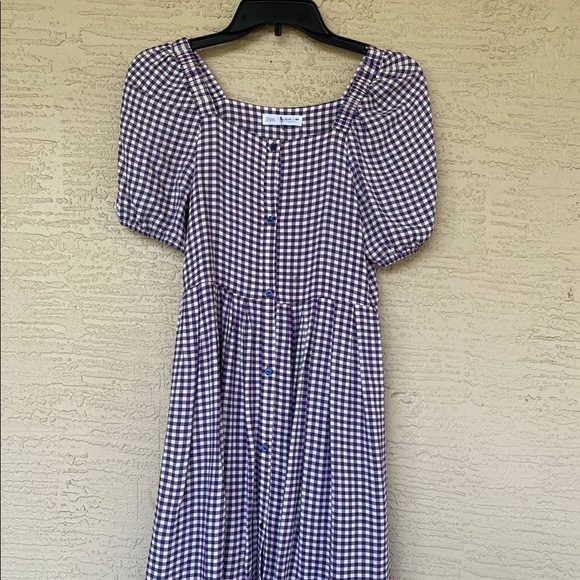 Zara Other - Purple and white checkered dress from Zara